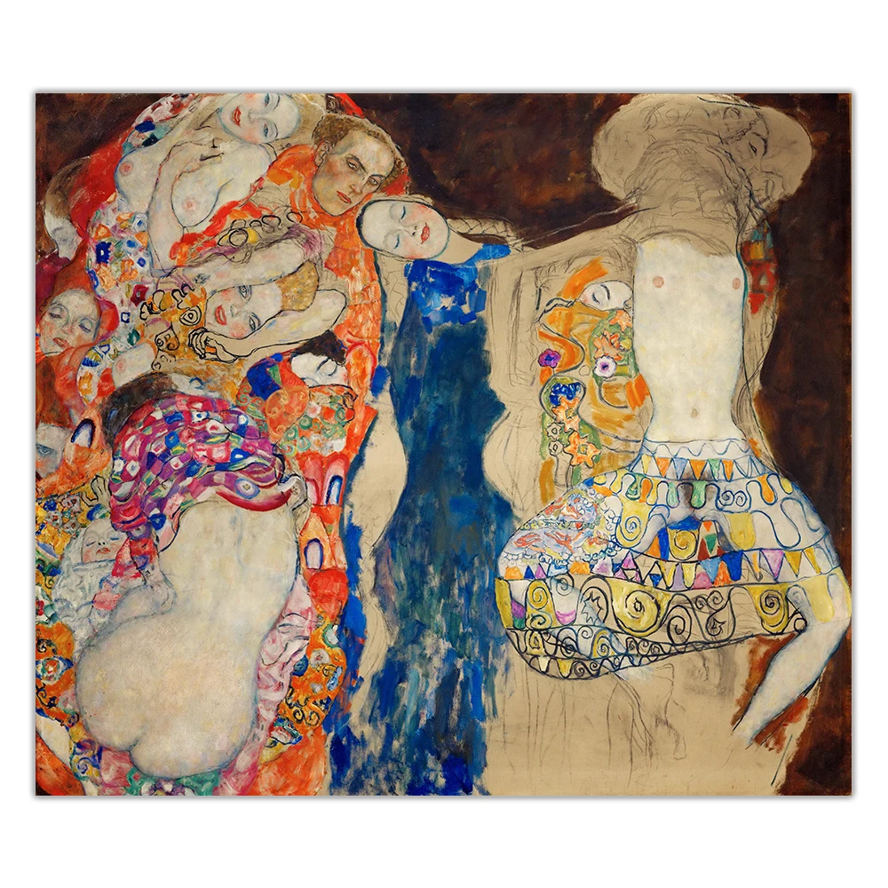 Citon Gustav Klimt 》 Невеста холст искусство Масляная живопись знаменитый