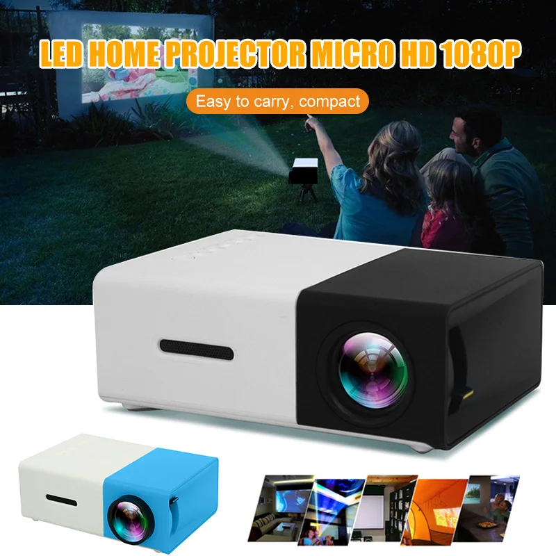 Новые мини портативные мультимедийные светодиодный ЖК проектор Full HD 1080P домашний