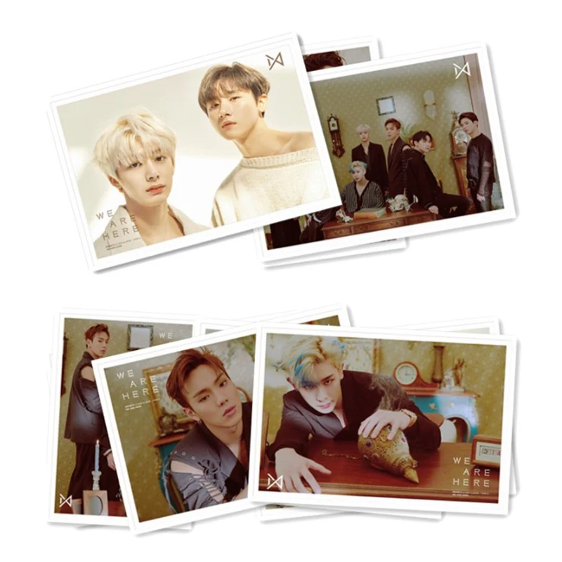 40 шт./компл. MONSTA X альбом самодельная бумага Lomo карты фото плакат в виде карты HD фотостудии игрушек, для подарка, для фанатов