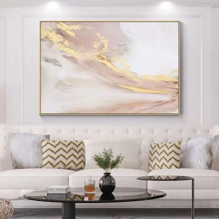 

Abstract gold Oil Painting 100% Hand painted Modern canvas Oil Paintings wall painting art home Decoration picture Living Room
