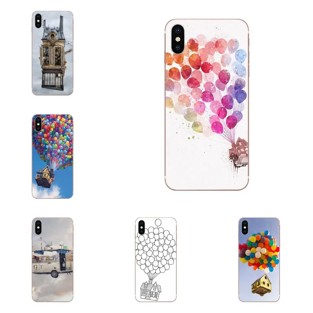 Прозрачный чехол из ТПУ для samsung Galaxy Note 5 8 9 S3 S4 S5 S6 S7 S8 S9 S10 5G mini Edge Plus Lite Pixar Up Flying