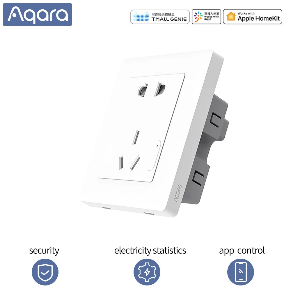 Умная розетка Aqara zigbee настенный выключатель с дистанционным управлением