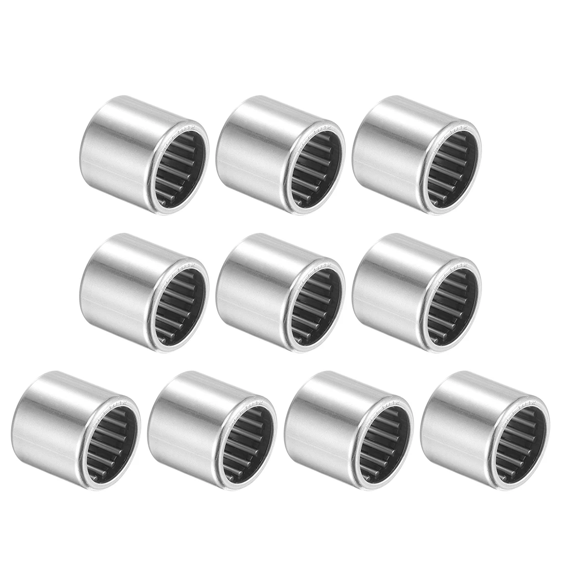 

uxcell 10pcs Needle Roller Bearings, Open End, Stamping Steel Drawn Cup