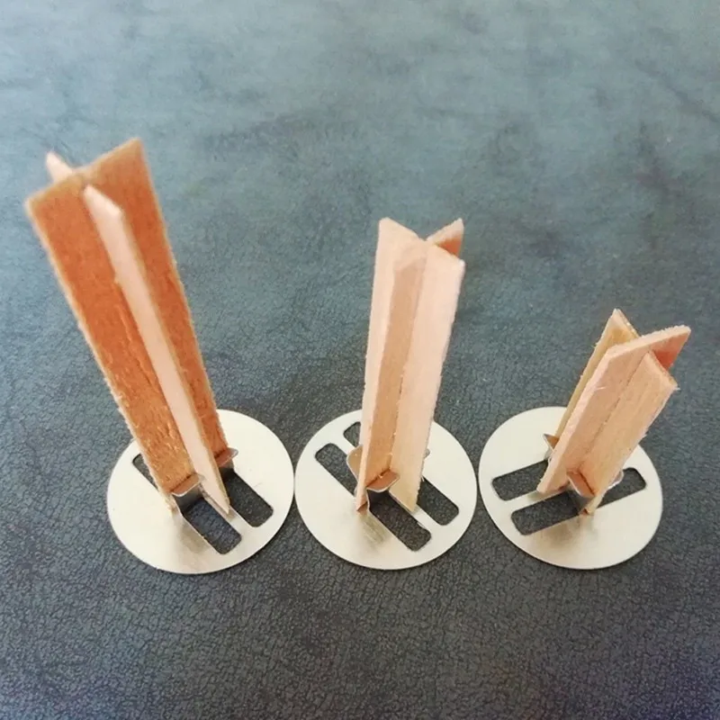 10 шт. Горячие DIY ручной работы из натурального дерева Core соевый воск фитиль свечи