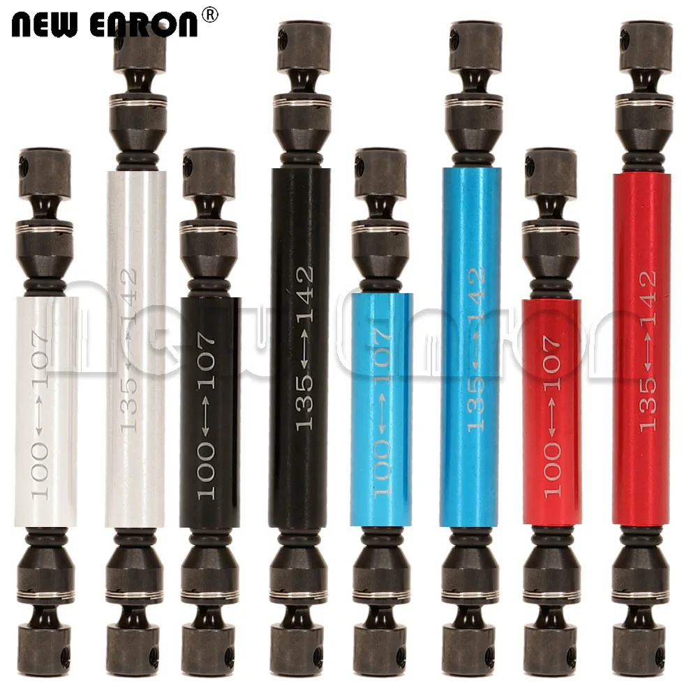 

NEW ENRON Aluminum Alloy&Hard Steel Drive Shaft Front&Rear 100-107mm/135-142mm 1set For RC Cars AXIAL SCX10 II AX90046 Part