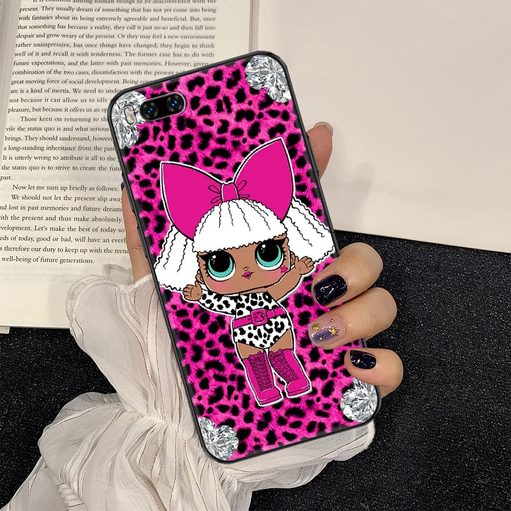 

LOL OMG Cute Dolls Girl Phone case For Xiaomi Mi Max Note 3 A2 A3 8 9 9T 10 Lite Pro Ultra black tpu bumper pretty cover 3D
