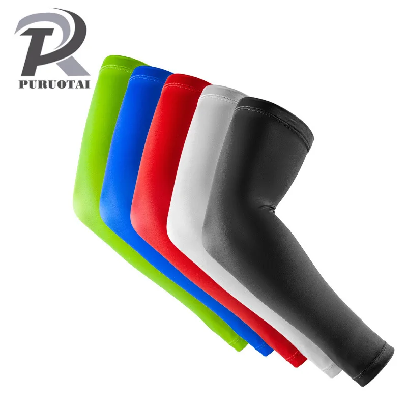 

Спортивный компрессионный рукав для руки, баскетбольный велосипедный манипулятор для лета, бега, защита от УФ-лучей, нейлон + лайкра + спинка...