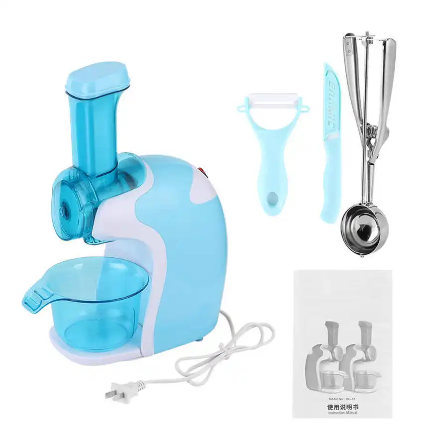 買取 ポータブルアイスクリーム機ホーム自動冷凍フルーツミルクセーキデザートシャーベットメーカー