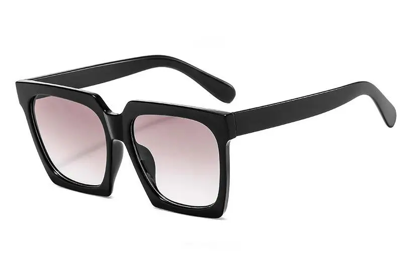 

Fashion Flat top square women sunglasses classic Brand Vintage Black Lens Sunglasses Female Clear lens shades for women Oculos