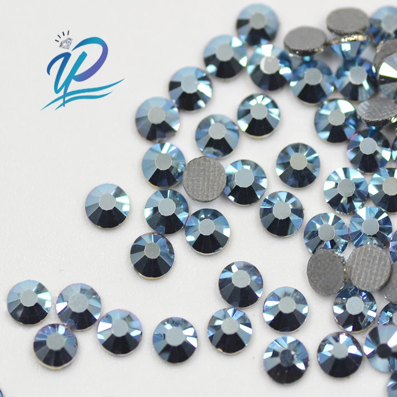 Новинка цветные стразы в форме сердца океана с горячей фиксацией металлическим
