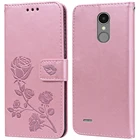 Роскошный кожаный чехол-книжка для LG K10 Lte M2 K430DS 2017 LV5 K10 Alpha 2018 Premier Pro Power Rose Flower, чехол для телефона