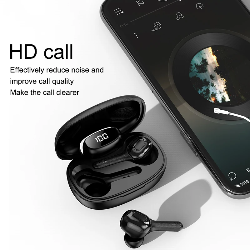 Bluetooth 5.0 Instant Voice Translator TWS Headphone LED Display Earbuds 33 Languages Real-Time Translating | Электроника