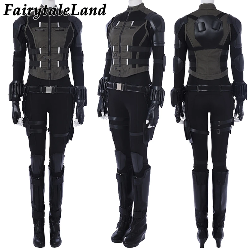Carnival Halloween Superhero Costume infinity War Natasha Romanoff Cosplay Outfit Role Playing Clothing Custom Made