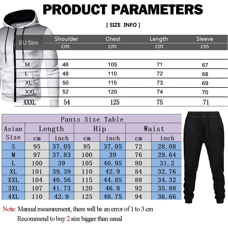 

Set Tracksuit Male Polyester 2021 New Autumn 2 Piece Sportwear Set Men Clothing Casual Sweatshirts + Pants 3D Printed Hoodies