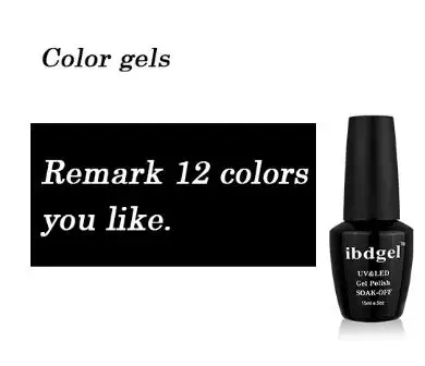 Remark 12 colors Набор гелевых лаков ibdgel, 12 шт., Осенние, для удовлетворения УФ-лучей, серия Vernis Morandi, полуперманентный, не впитывается, УФ-гель лак для ногтей, сделай сам - Цвет: Remark 12 colors