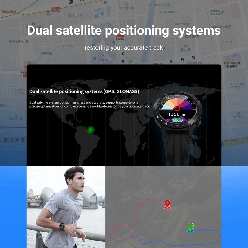 Горячая 3c смарт Часы Android gps Bluetooth альтиметр барометр поддержка пульса монитор