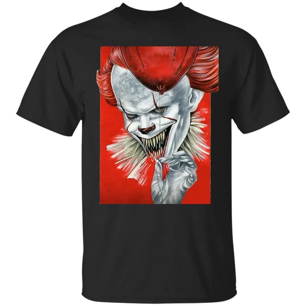 Футболка на Хеллоуин с принтом Pennywise It S-3Xl футболка короткими рукавами Удобная |