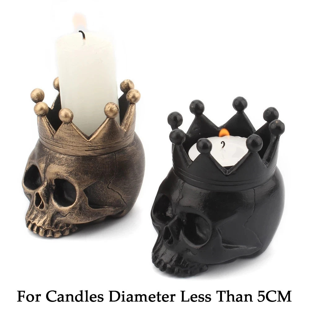 

Подсвечник 3D в виде короны, черепа, подсвечник полимерный, украшение на Хэллоуин, подсвечник в виде скелета, подсвечник для дома, украшение на Хэллоуин, Прямая поставка