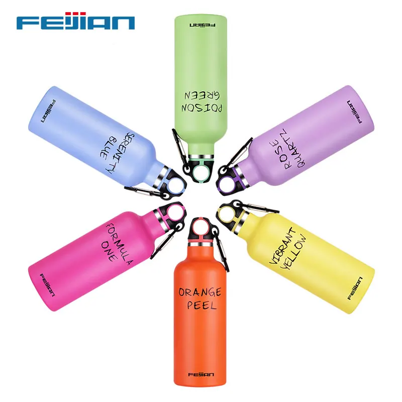 

FEIJIAN Sports Water Bottle, 500ML, 304 Stainless Steel, Portable Bottle for Hiking Cycling, Vacuum Thermos Flask, Outdoor Mugs
