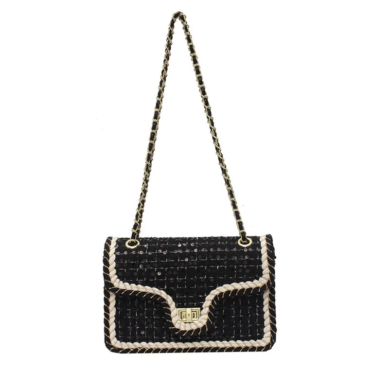 

Shoulder Luxury Chain Bags for Women Winter Fashion Trend Branded Design Crossbody Bag Female Casual Handbags and Purses