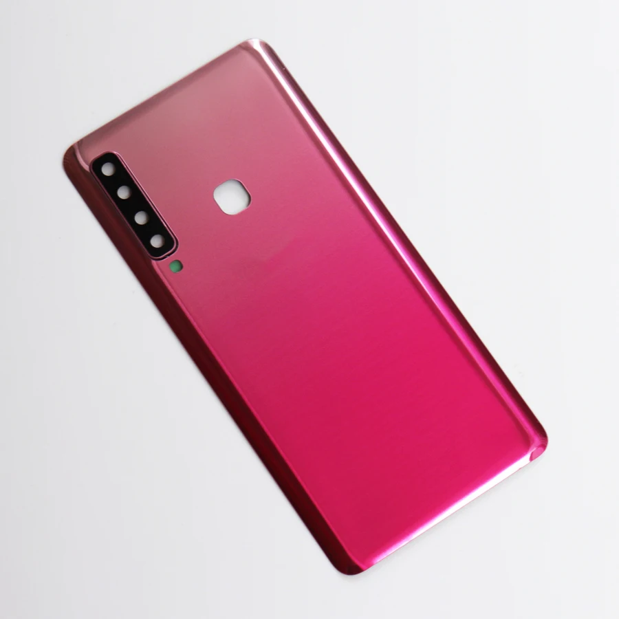Чехол на заднюю батарейку для samsung Galaxy A9, A9 Star Pro, A9s SM-A920F/DS Задняя стеклянная крышка корпуса+ клей