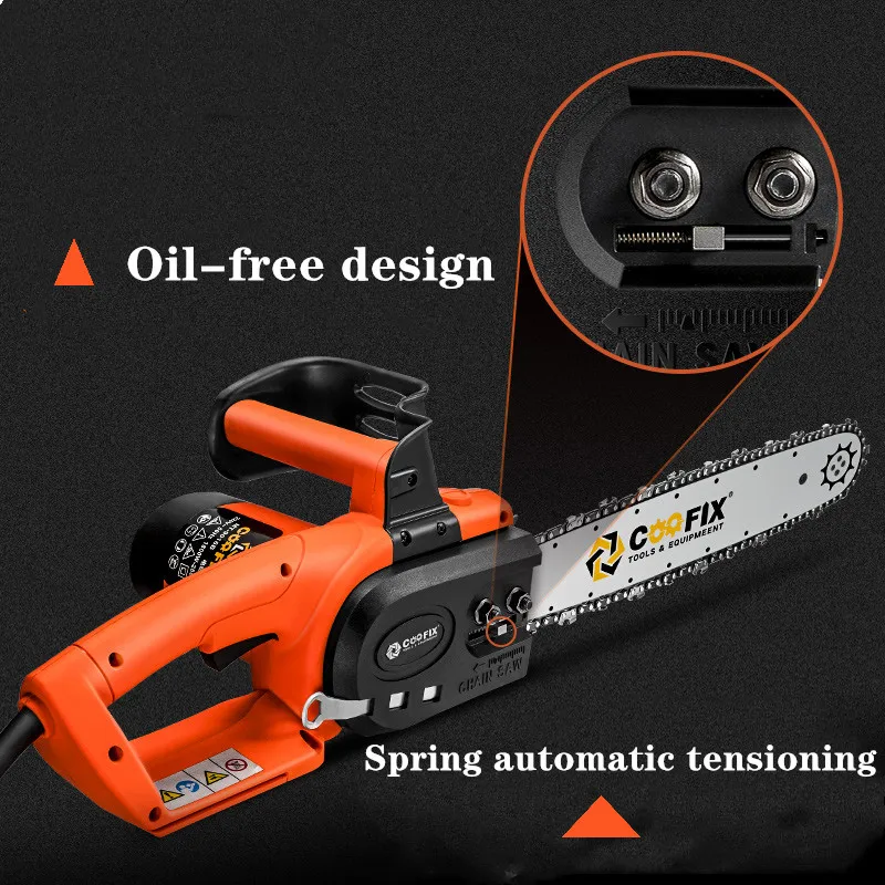 220VChainsaw Бытовая высокомощная деревообрабатывающая Электрическая цепная пила многофункциональная лесозаготовительная ПИЛА ЭЛЕКТРИЧЕСКАЯ маленькая режущая пила