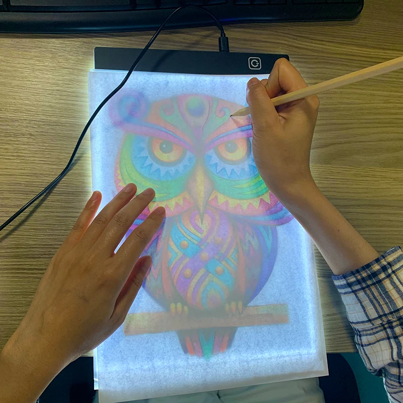 

30x20cm Led Drawing Copy Pad Board Children's Toy Painting Educational Kids Grow Playmates Creative Gifts For Children