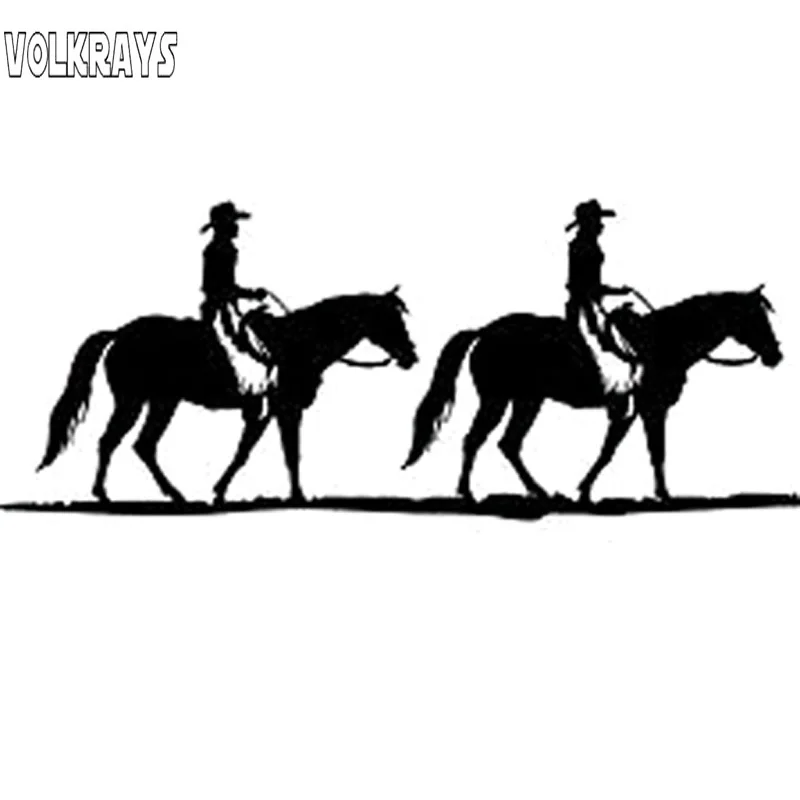 Volkrays индивидуальная Автомобильная наклейка вылетающая лошадь верховой езды