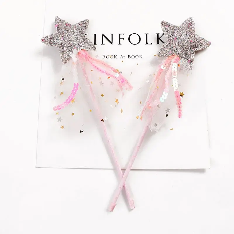 

Милые детские костюмы реквизит для выступлений градиентные цвета Бабочка Принцесса крылья Ангела сказочные палочки детское платье играль...