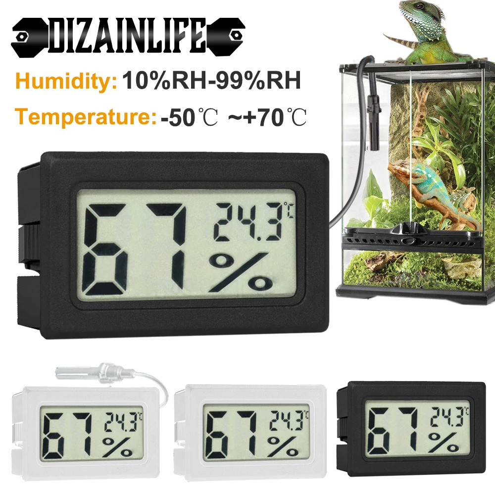Цифровой мини датчик температуры и влажности с ЖК дисплеем измеритель термометр