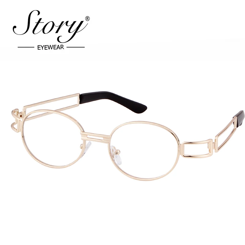 Винтажные Круглые Солнцезащитные очки UV400 в стиле стимпанк для мужчин и женщин