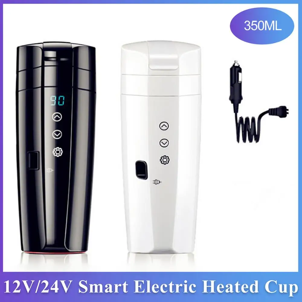 350 мл Автомобильная нагревательная чашка из нержавеющей стали 12 В/24 В