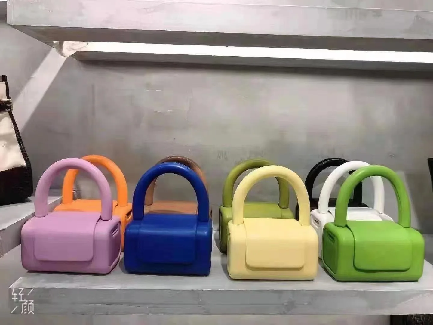 

Hiboom 2021 Design Luxury Handbag Women Bags Designer New Original Portable Square Jelly Pures and Bags Fashion Solid Ladies Bag