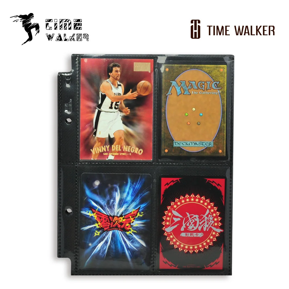 

20 Pages/Lot 2 Side 4 Pockets/side Album Cards Page For Magical Currency Collection Board Game MTG/TCG Trading Cards Card Pages