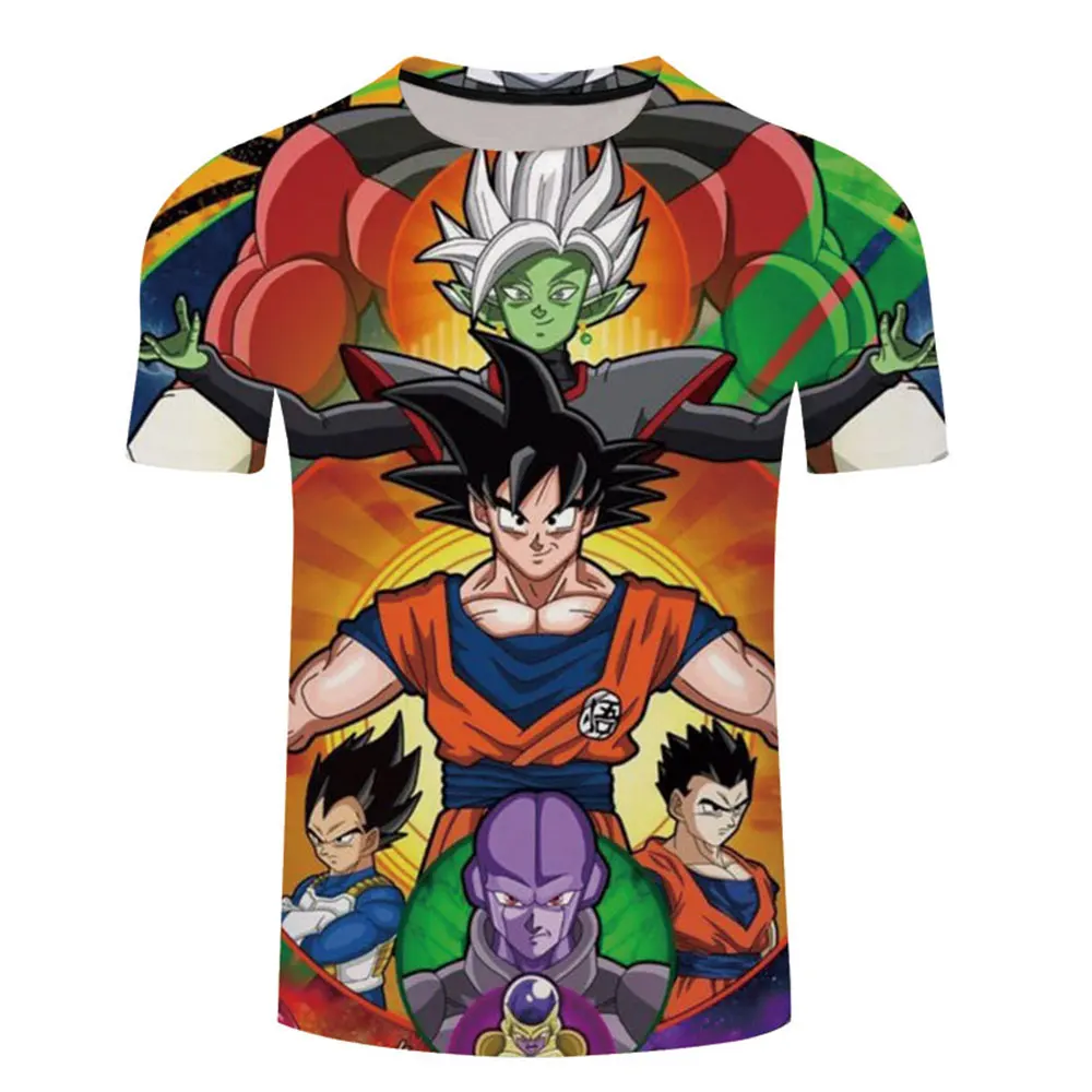 

The Coolest Goku Anime 3dt Shirt 2021 Summer Children'S Novelty Tops Cute Goku Harajuku Anime Design Men And Women Casual Tshirs