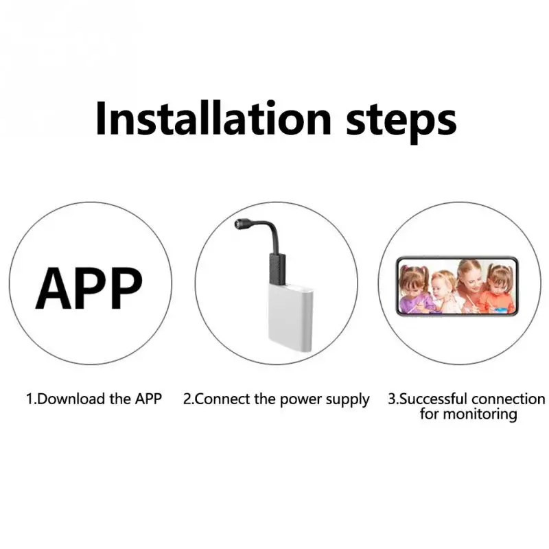 Портативный мини беспроводной монитор для камеры 1080P HD няня камера с детективом
