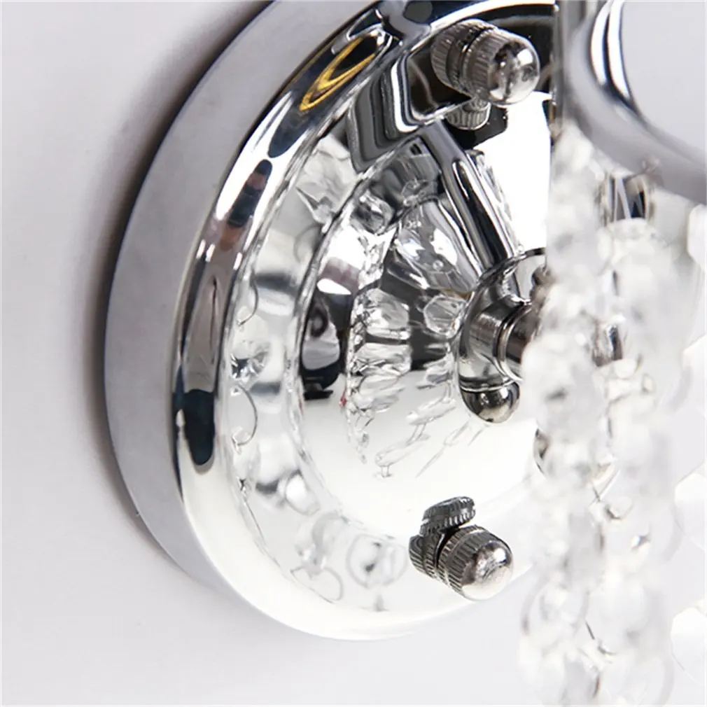 

Chrome Iron Crystal Droplets Wall Light Outdoor Decorative Light Modern Corridor Wall Sconce Durable Home Lamp