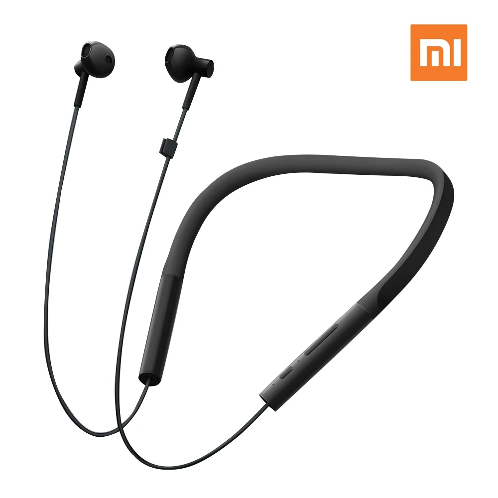Черный Xiao mi Bluetooth наушники портативные Dyna mi c Xiao mi Bluetooth наушники ожерелье наушники спортивные Ga mi ng гарнитуры с mi c - Цвет: Черный