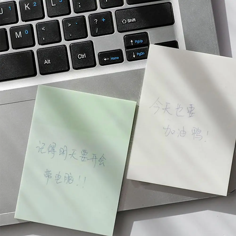

50 Sheets/pack Transparent Memo Pad Waterproof Sticky Stationery Do Office Supplies Paper Note To List School Dail A3j1