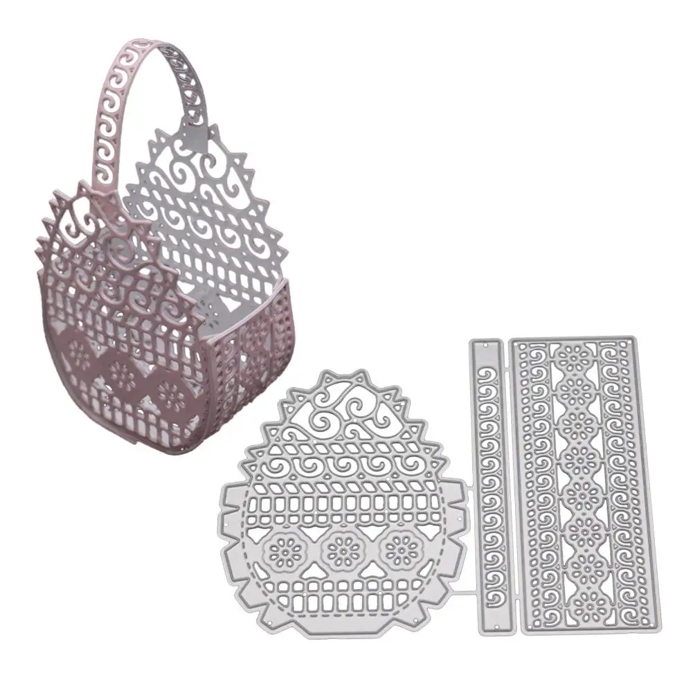 MeterMall трехмерная Цветочная корзина Вырубные штампы для скрапбукинга
