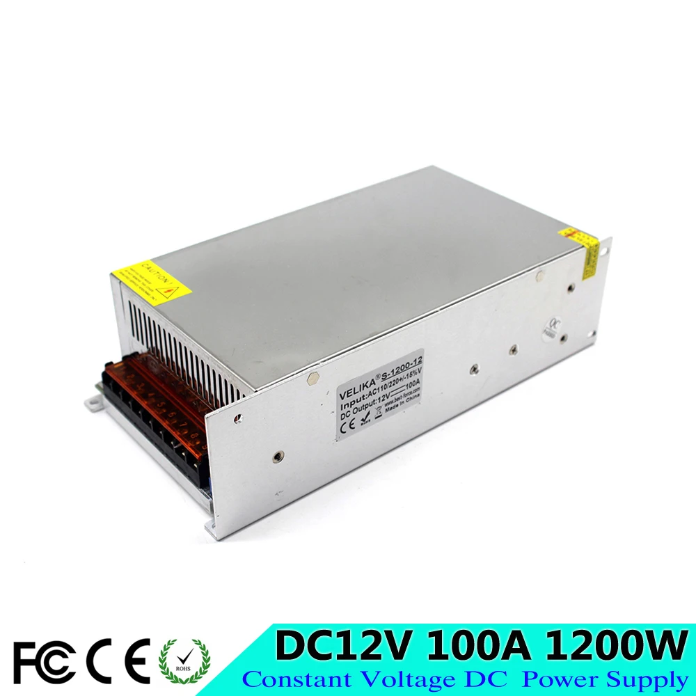 Выключатель с одним выходом источник питания 12 В 60 в 1200 Вт Трансформатор 110 220