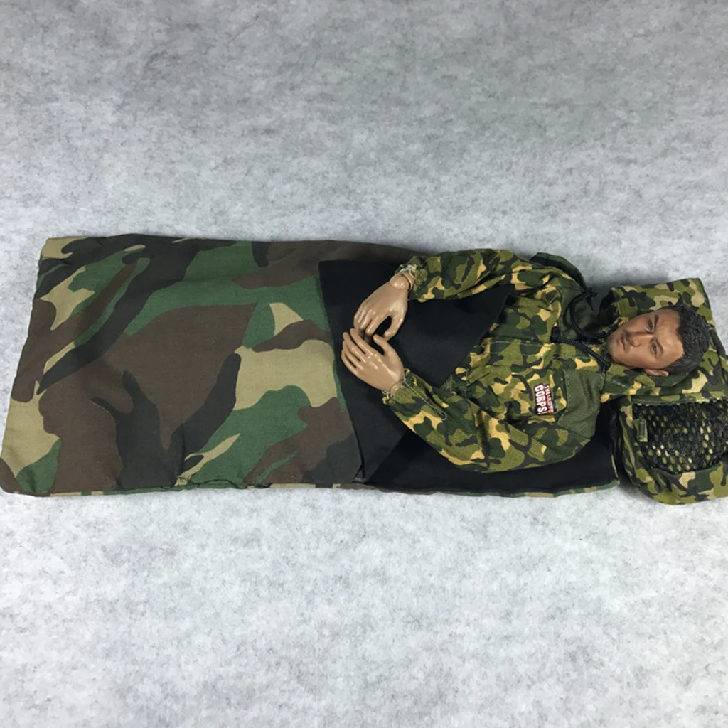 Модные куклы 1:6 палатки для кемпинга на открытом воздухе камуфляжный спальный