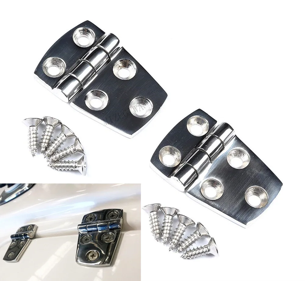 

2 шт. лодка Shortside петли морского atch заподлицо Heavy Duty Нержавеющая сталь W/Крепеж 1-1/2 "x 2 1/4" для лодки шкаф