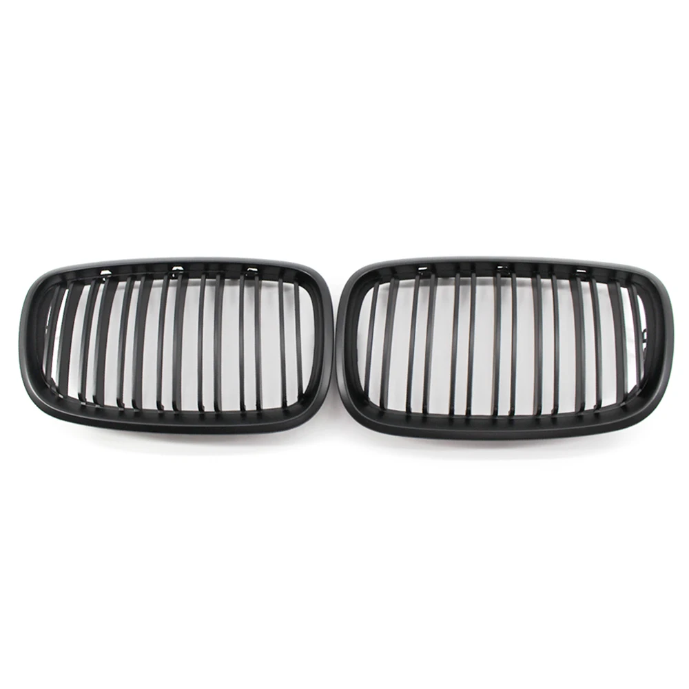 

Матовая черная решетка с двойной планкой, передняя решетка для BMW X5 X6 E70 E71, автомобильный Стайлинг, гоночные грили 2007-2013
