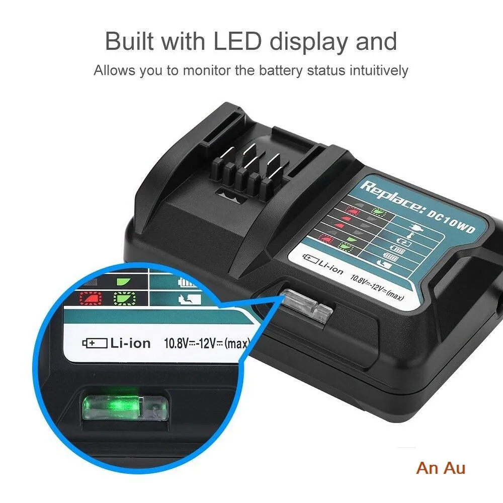 Зарядное устройство для литиевых батарей Makita 10 8 В 12 DC10WD BL1015 DC10SB DC10WC | Автомобили и