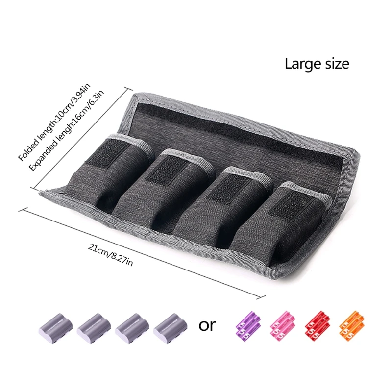 

Waterproof Bag Battery Safe Bag Anti Dust Weather Resistance Carrying Storage Bag Protective Pouch For Camera Battery AA