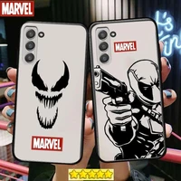 marvel iron man spiderman phone cover hull for samsung galaxy s8 s9 s10e s20 s21 s5 s30 plus s20 fe 5g lite ultra black soft cas
