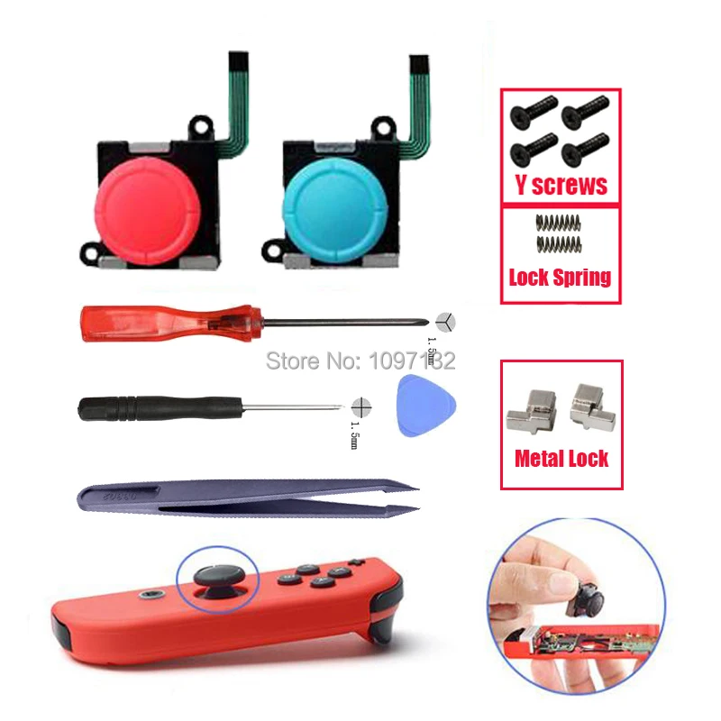 3D аналоговый Thumb Stick для nintendo Switch NS Joy Con датчик джойстика модуль ремонтный инструмент для Zend Swith JoyCon Замена