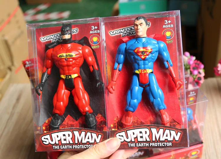 Экшн-фигурки Disney супергерои Марвел Мстители Железный человек Супермен Бэтмен