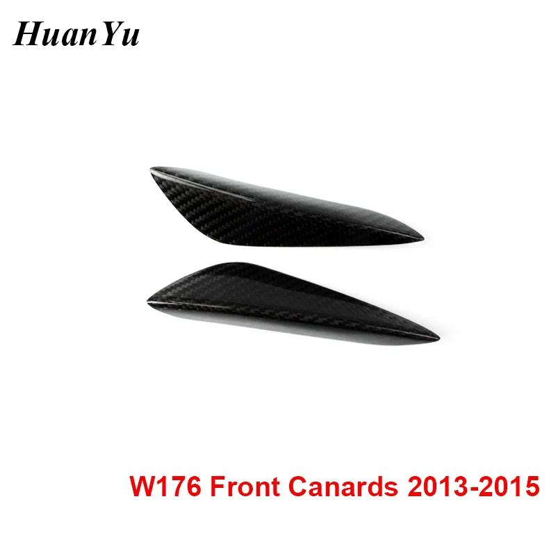6 шт./компл. углеродное волокно W176 передний бампер удлинитель для Mercedes benz A class 2013